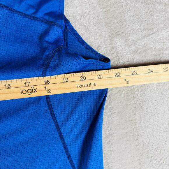 Nike Pro Combat Shirt Men's Large Blue Dri-Fit Compression Activewear Sports - Picture 11 of 11
